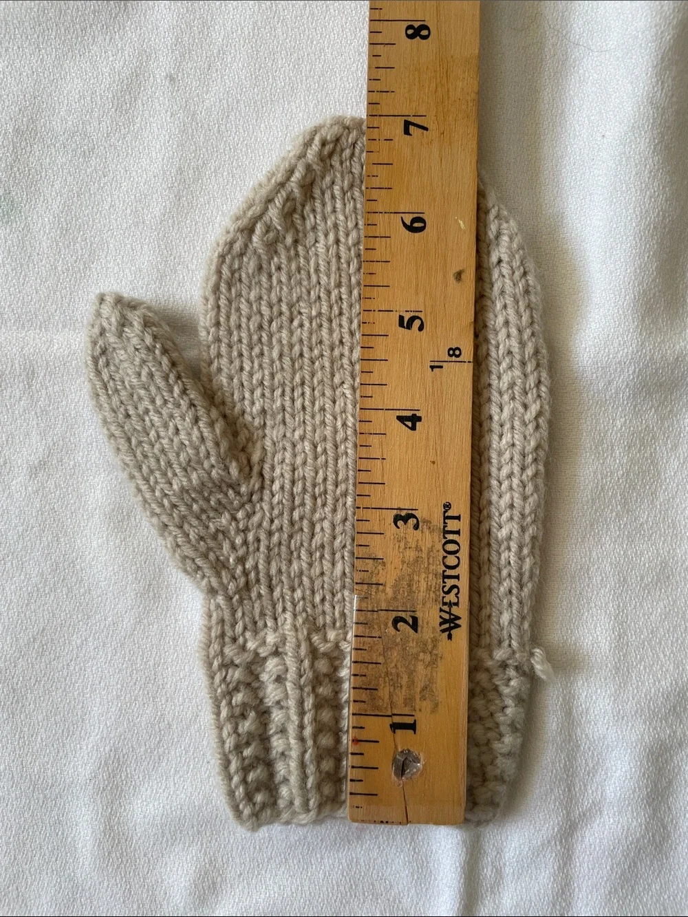 HANDMADE WOOL Hand Knit Mittens Gloves Merino Winter